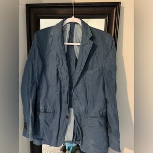 Thomas Pink Maldives 2 Button Cotton Linen Silk Sport Coat. sz 36.